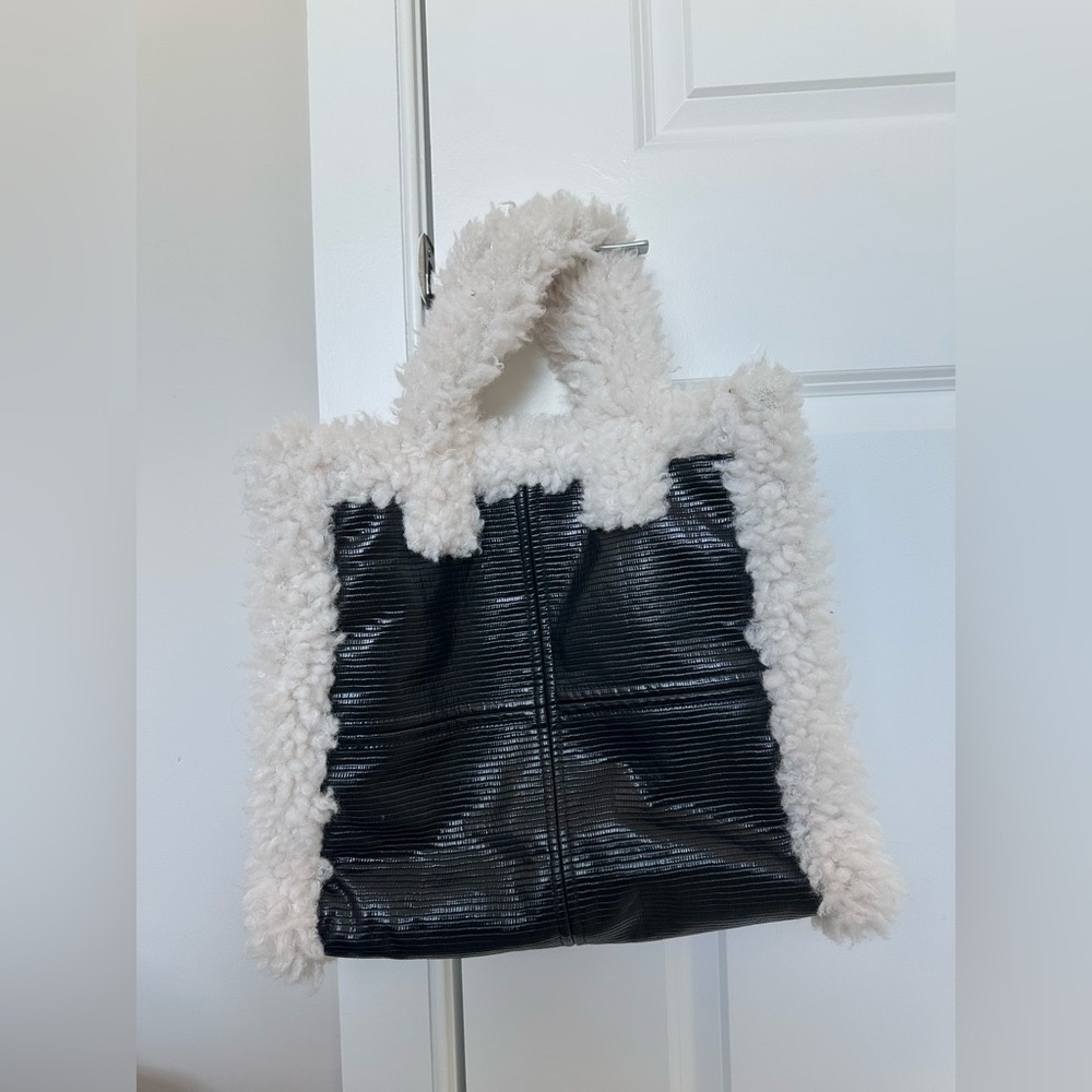 Like new stand studio faux fur tote
